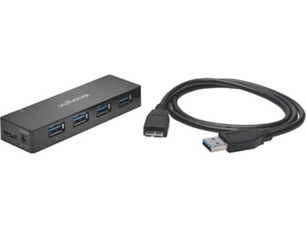 Een Kensington USB 3.0 Hub 4-poorten, met oplaadfunctie koop je bij Muys Kantoor & Kado