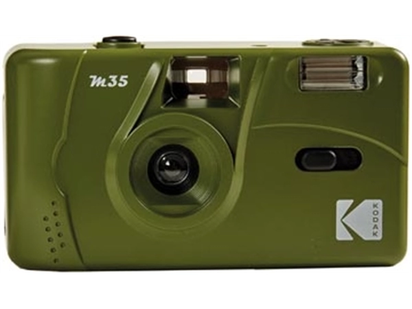 Een Kodak analoog fototoestel M35, olijfgroen koop je bij Muys Kantoor & Kado