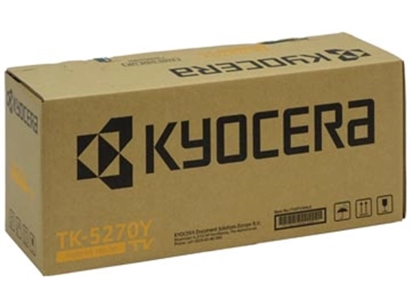 Een Kyocera toner TK-5270, 6.000 pagina's, OEM 1T02TVANL0, geel koop je bij Muys Kantoor & Kado