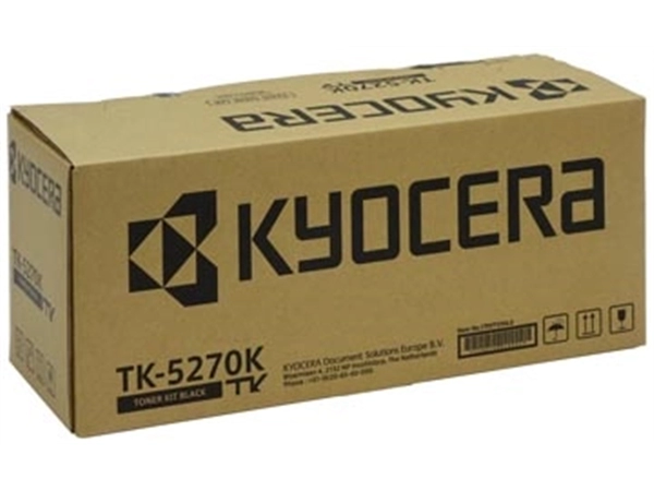 Een Kyocera toner TK-5270, 8.000 pagina's, OEM 1T02TV0NL0, zwart koop je bij Muys Kantoor & Kado