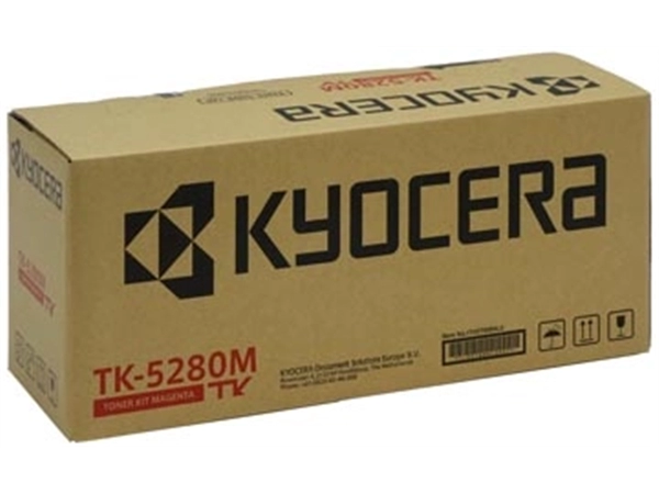 Een Kyocera toner TK-5280, 11.000 pagina's, OEM 1T02TWBNL0, magenta koop je bij Muys Kantoor & Kado