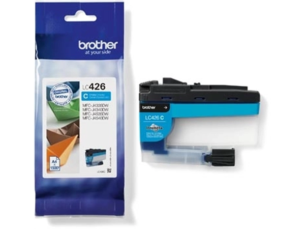 Een Brother inktcartridge, 1.500 pagina's, OEM LC-426C, cyaan koop je bij Muys Kantoor & Kado