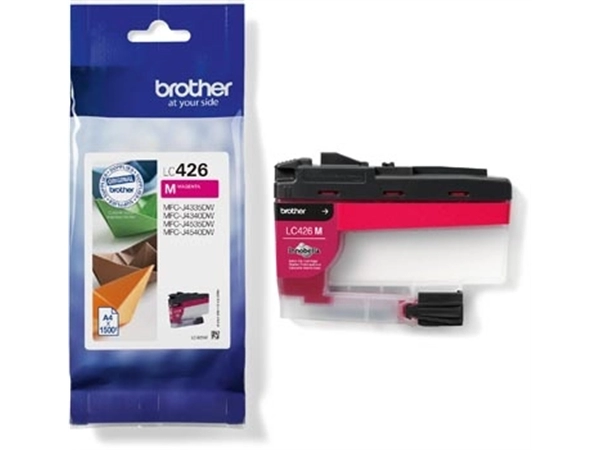 Een Brother inktcartridge, 1.500 pagina's, OEM LC-426M, magenta koop je bij Muys Kantoor & Kado