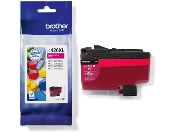 Een Brother inktcartridge, 5.000 pagina's, OEM LC-426XLM, magenta koop je bij Muys Kantoor & Kado