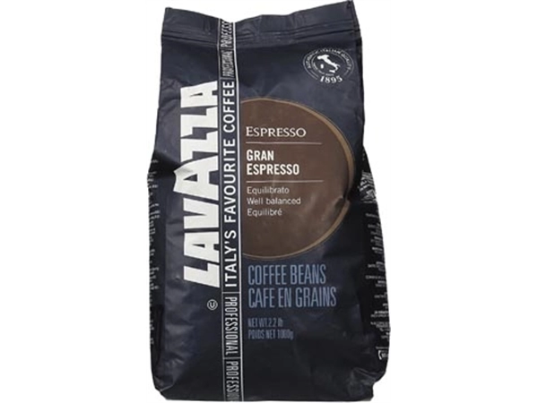 Een Lavazza koffiebonen grand espresso, zak van 1 kg koop je bij Muys Kantoor & Kado