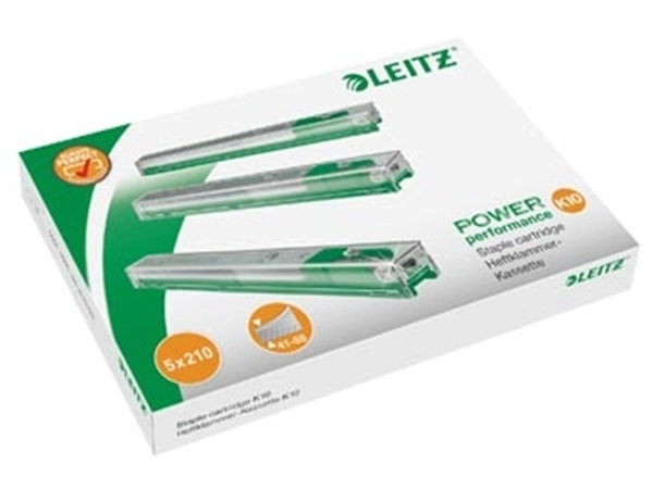 Een Leitz Power Performance K10 cartridge, 10mm pootlengte, 210 nietjes per cartridge koop je bij Muys Kantoor & Kado