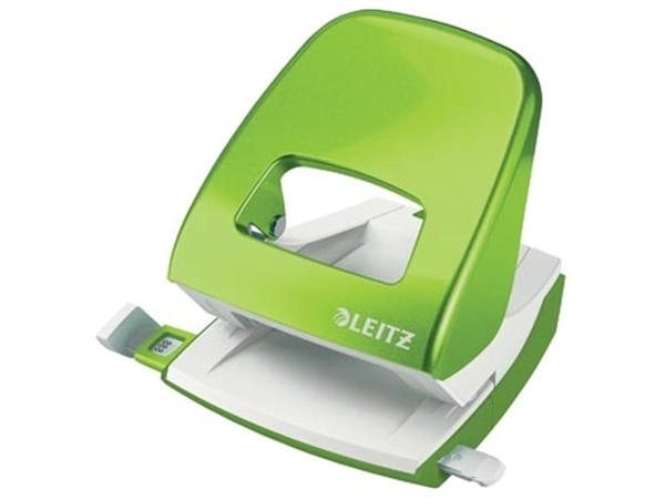 Een Leitz WOW perforator, 30 blad, groen, op blister koop je bij Muys Kantoor & Kado