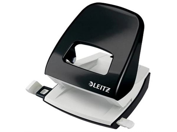 Een Leitz WOW perforator, 30 blad, zwart, op blister koop je bij Muys Kantoor & Kado