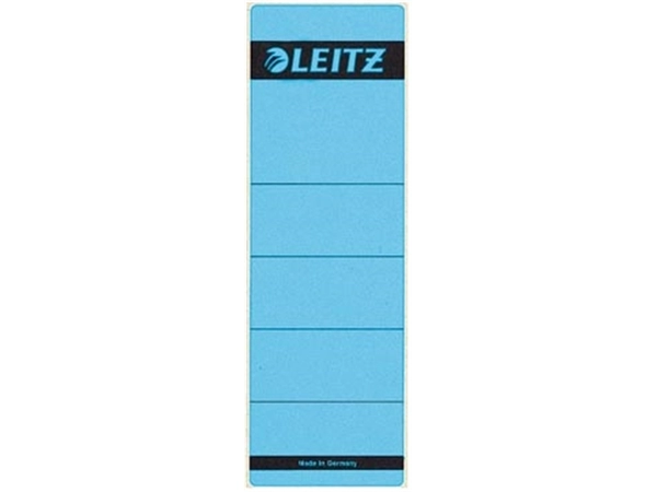 Een Leitz rugetiketten, zelfklevend, ft 6,1 x 19,1 cm, pak van 10 stuks, blauw koop je bij Muys Kantoor & Kado