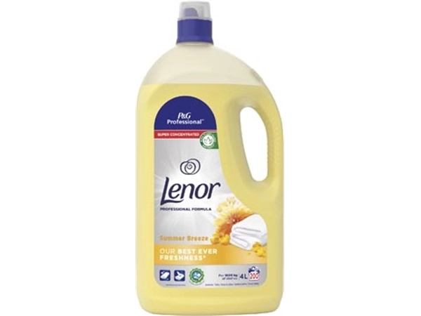 Een Lenor Professional wasverzachter summer breeze, fles van 4 l koop je bij Muys Kantoor & Kado