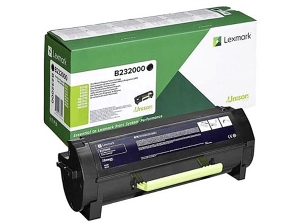 Een Lexmark Return Program toner B/MB2338, 2442, 2546, 2650, 3.000 pagina's, OEM B232000, zwart koop je bij Muys Kantoor & Kado