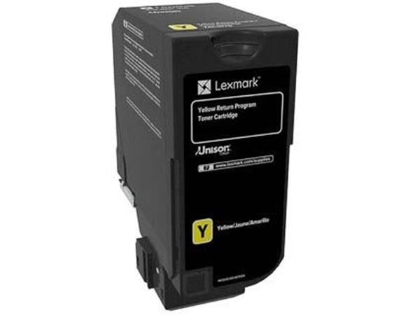 Een Lexmark Return Program toner CS72x, 3.000 pagina's, OEM 74C20Y0, geel koop je bij Muys Kantoor & Kado