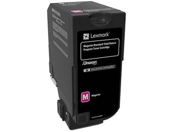 Een Lexmark Return Program toner CS72x, 7.000 pagina's, OEM 74C2SM0, magenta koop je bij Muys Kantoor & Kado