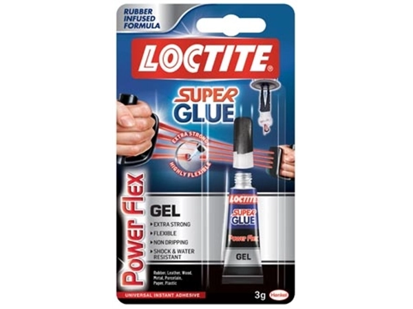 Een Loctite secondelijm Power Flex 3 g koop je bij Muys Kantoor & Kado