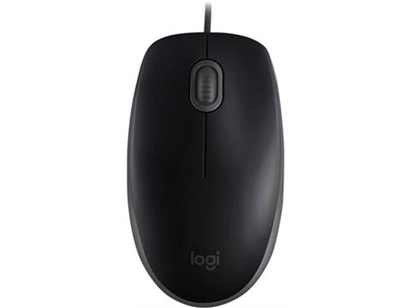 Een Logitech stille muis B110, zwart koop je bij Muys Kantoor & Kado