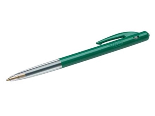 Een Bic balpen M10 Clic schrijfbreedte 0,4 mm, medium punt, groen koop je bij Muys Kantoor & Kado