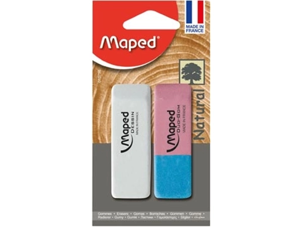 Een Maped gum Dessin & gum Duo-Gom, op blister koop je bij Muys Kantoor & Kado