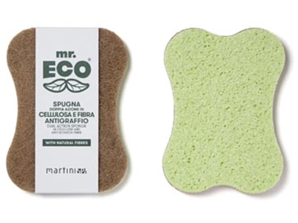 Een Mr. Eco schuurspons ft 18,5 x 13 x 1,5 cm, cellulose/antikras koop je bij Muys Kantoor & Kado