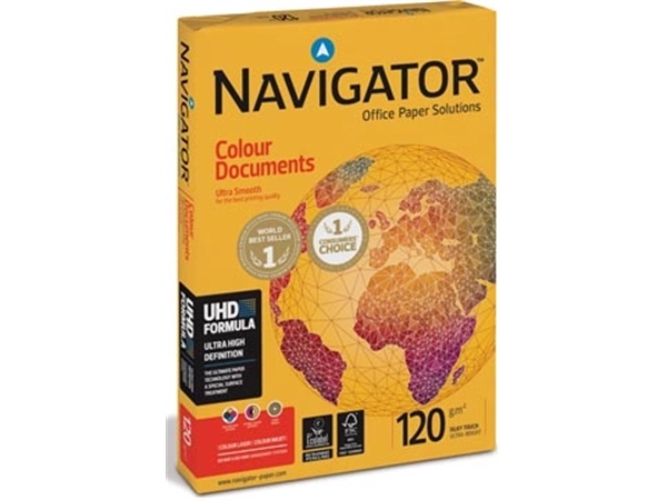 Een Navigator Colour Documents presentatiepapier ft A4, 120 g, pak van 250 vel koop je bij Muys Kantoor & Kado