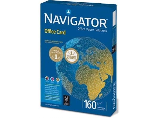 Een Navigator Office Card presentatiepapier ft A3, 160 g, pak van 250 vel koop je bij Muys Kantoor & Kado