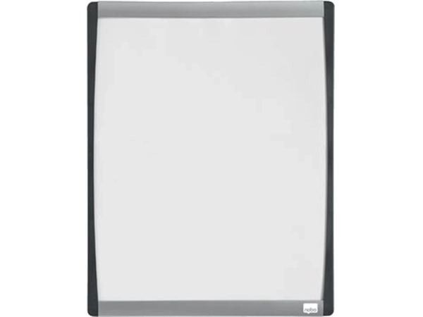 Een Nobo Mini whiteboard, magnetisch, met gebogen frame, zwart, 33,5 x 28 cm koop je bij Muys Kantoor & Kado