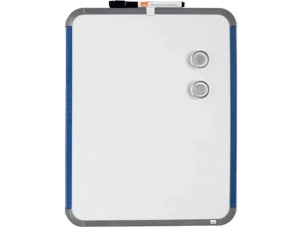 Een Nobo Slimline mini magnetisch whiteboard, staal, ft 28 x 36 cm koop je bij Muys Kantoor & Kado