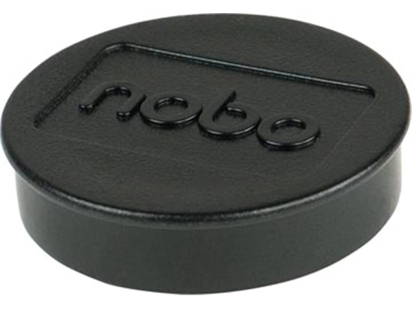 Een Nobo magneten, voor whiteboard, 38 mm, zwart, pak van 10 stuks koop je bij Muys Kantoor & Kado