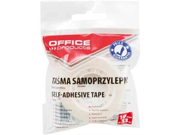 Een Office Products plakband, 19 mm x 33 m, transparant koop je bij Muys Kantoor & Kado