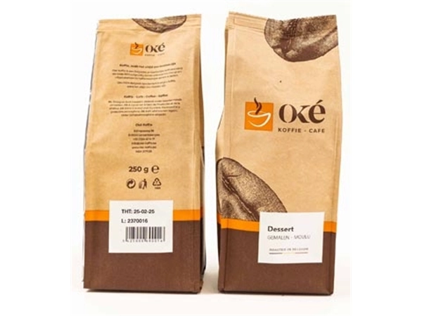 Een Oké koffie, gemalen, pak van 250 g, Dessert koop je bij Muys Kantoor & Kado