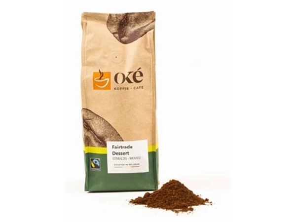 Een Oké koffie, gemalen, pak van 250 g, Fairtrade Dessert koop je bij Muys Kantoor & Kado