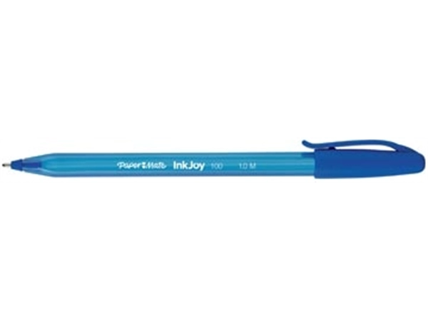 Een Paper Mate balpen InkJoy 100 met dop, blauw koop je bij Muys Kantoor & Kado