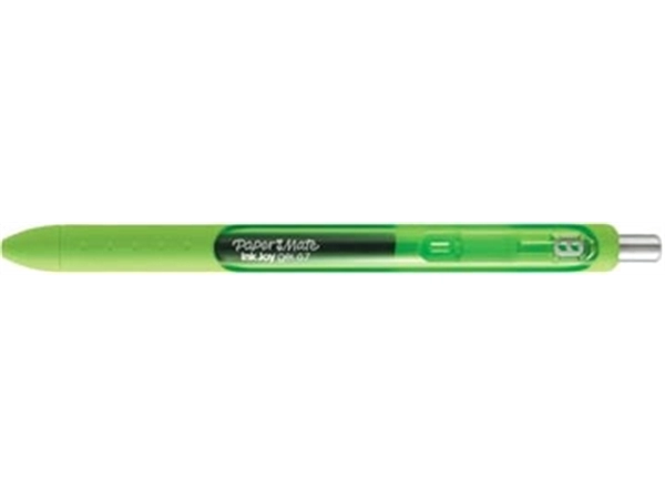 Een Paper Mate roller InkJoy Gel medium, limoengroen (lime light) koop je bij Muys Kantoor & Kado