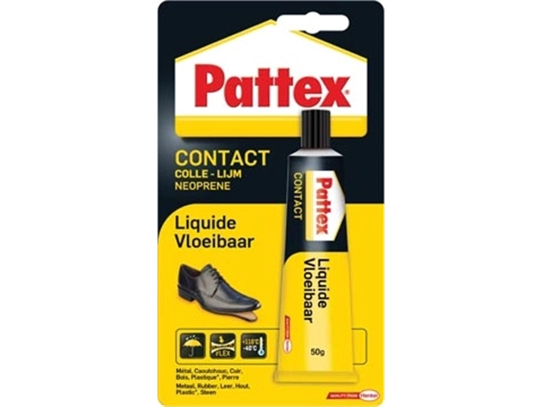 Een Pattex contactlijm Vloeibaar, tube van 50 g, op blister koop je bij Muys Kantoor & Kado