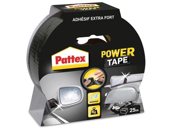 Een Pattex plakband Power Tape lengte: 25 m, zwart koop je bij Muys Kantoor & Kado