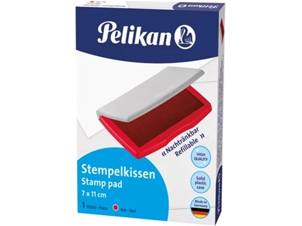 Een Pelikan Stempelkussen ft 7 x 11 cm, rood koop je bij Muys Kantoor & Kado