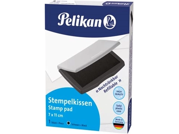 Een Pelikan Stempelkussen ft 7 x 11 cm, zwart koop je bij Muys Kantoor & Kado