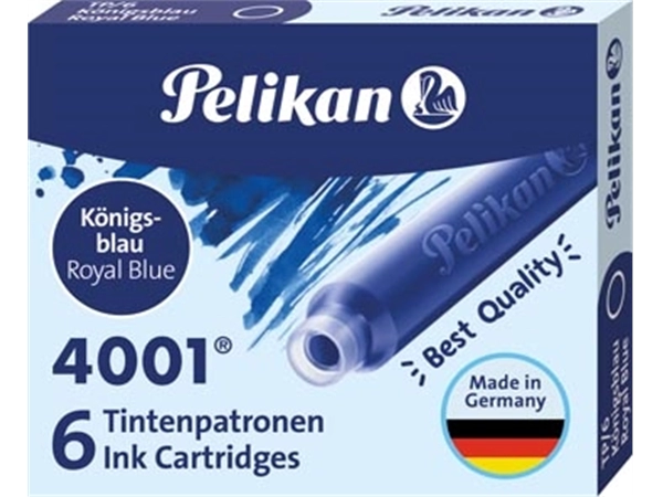 Een Pelikan inktpatronen 4001 koningsblauw koop je bij Muys Kantoor & Kado