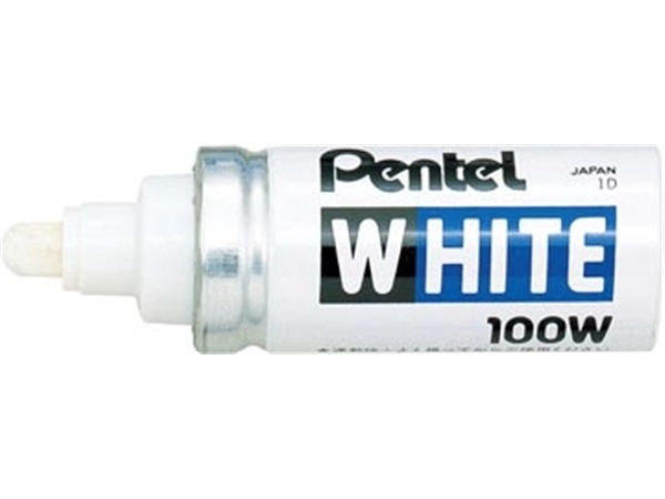 Een Pentel Paint Marker White schrijfpunt: 6,5 mm, schrijfbreedte: 4 mm koop je bij Muys Kantoor & Kado