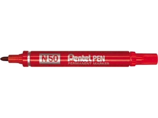 Een Pentel merkstift Pen N50 rood koop je bij Muys Kantoor & Kado