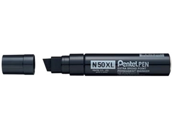 Een Pentel permanent marker Pen N50, brede punt, zwart koop je bij Muys Kantoor & Kado