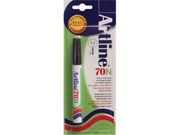 Een Permanent marker Artline 70N zwart, op blister koop je bij Muys Kantoor & Kado