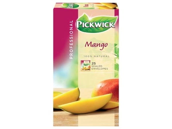 Een Pickwick thee, mango, pak van 25 zakjes koop je bij Muys Kantoor & Kado