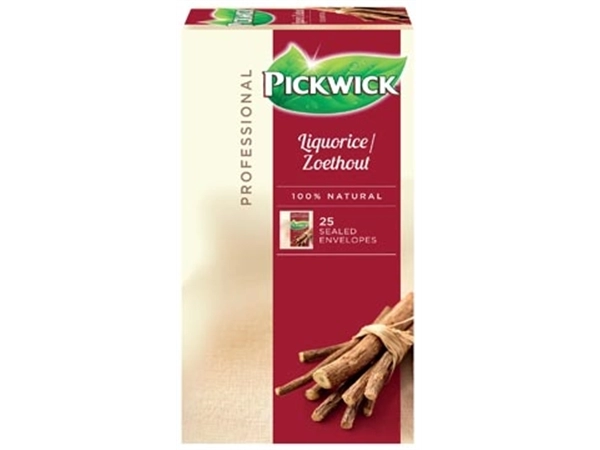 Een Pickwick thee, zoethout, pak van 25 zakjes koop je bij Muys Kantoor & Kado