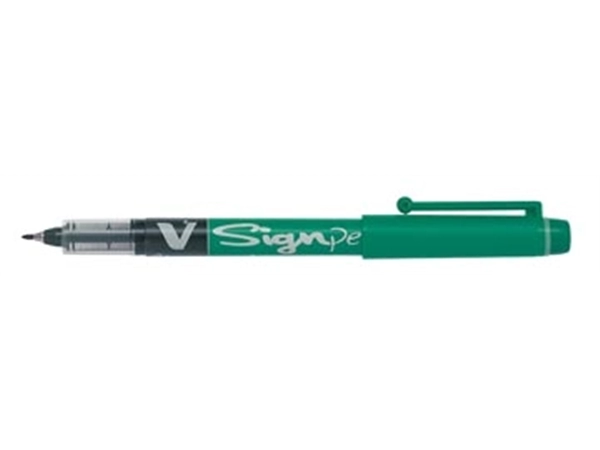 Een Pilot Fineliner V-Sign Pen groen koop je bij Muys Kantoor & Kado