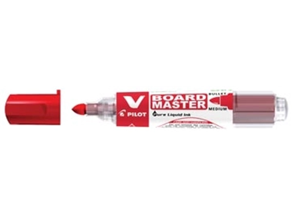 Een Pilot V-Board Master whiteboardmarker, ronde punt, 2,3 mm, rood koop je bij Muys Kantoor & Kado