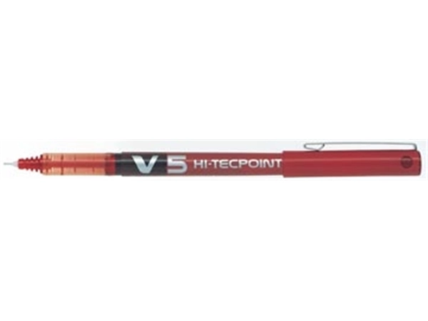 Een Pilot roller Hi-Tecpoint V5 schrijfbreedte 0,3 mm rood koop je bij Muys Kantoor & Kado