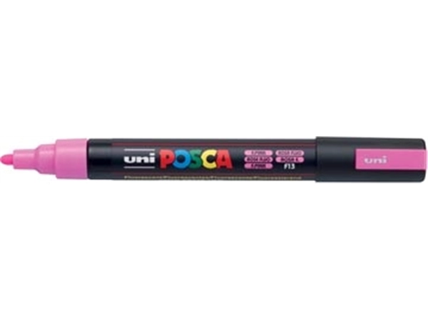 Een Posca paintmarker PC-5M fluo roze koop je bij Muys Kantoor & Kado