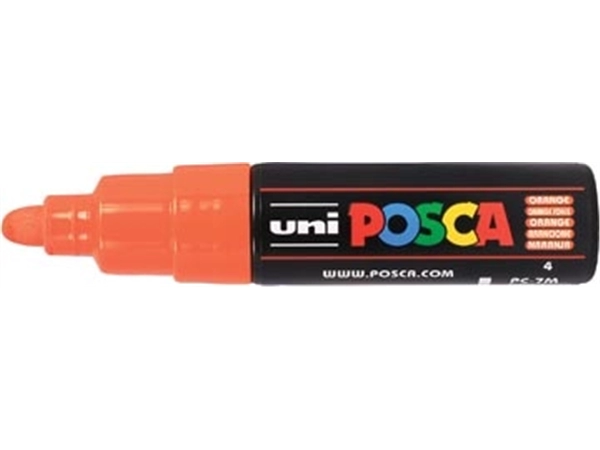 Een Posca paintmarker PC-7M donkeroranje koop je bij Muys Kantoor & Kado