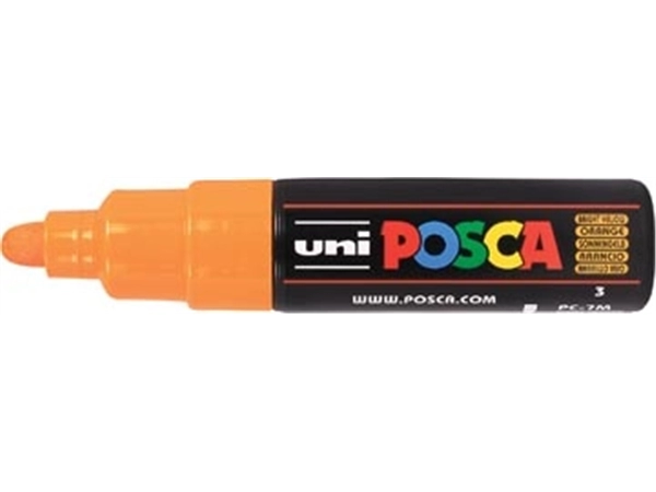 Een Posca paintmarker PC-7M oranje koop je bij Muys Kantoor & Kado