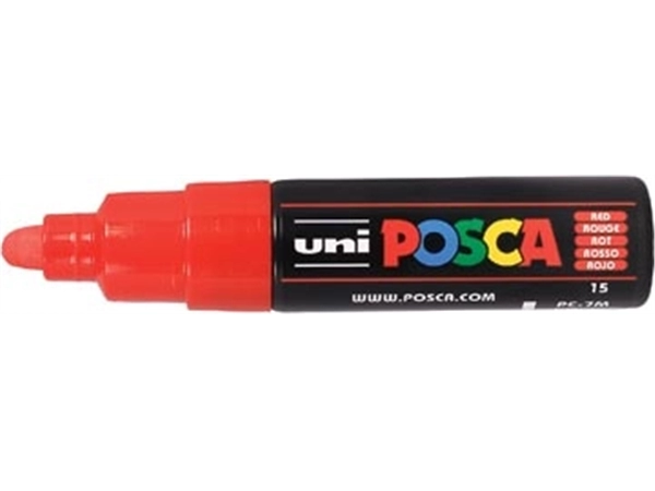 Een Posca paintmarker PC-7M rood koop je bij Muys Kantoor & Kado